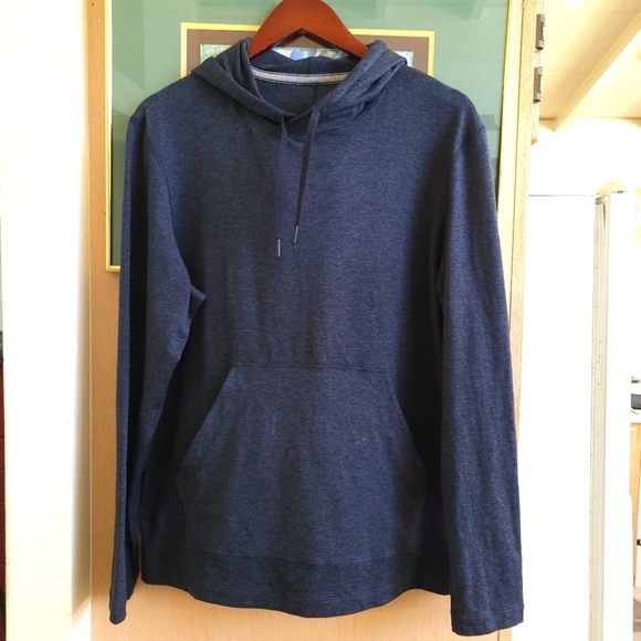 Lululemon Blue Cotton-Blend Hoodie with Long Sleeves - Picture 1 of 10
